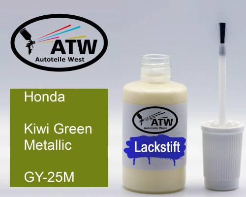 Honda, Kiwi Green Metallic, GY-25M: 20ml Lackstift, von ATW Autoteile West.